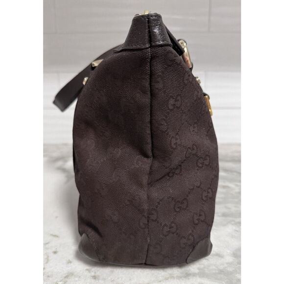 Auth Gucci GG Canvas Brown Abbey Tote Handbag - Picture 3 of 16